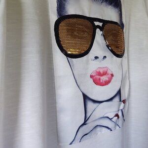 NWt Cover-Model 🤍 White Top/T-Shirt~ Size: S